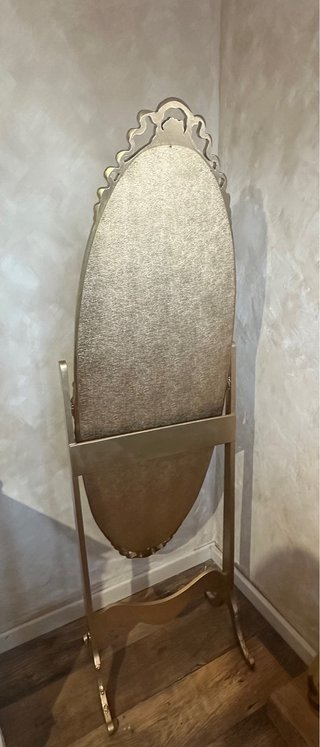 Specchio da terra vintage dorato