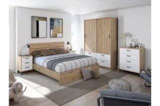 REGALO estructura cama 1.35 y colchón, mesitas.