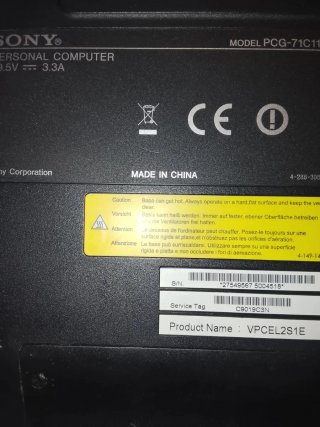 PC Portatile Sony Vaio Bianco