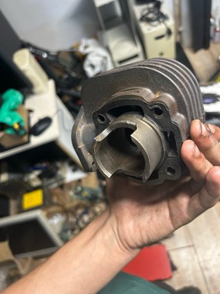 Cilindro 49cc Piaggio Moto Antigua.