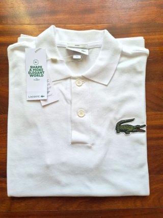 Polo Lacoste Roland Garros Blanco Talla XS