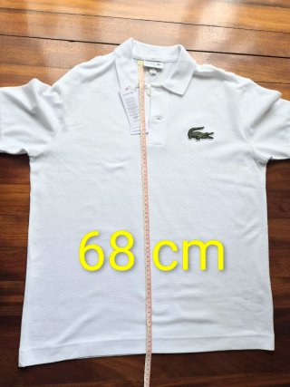Polo Lacoste Roland Garros Blanco Talla XS