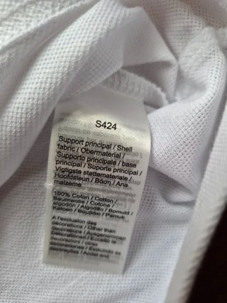 Polo Lacoste Roland Garros Blanco Talla XS