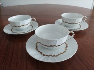 Tazas Limoges Diseño Sevres Porcelana