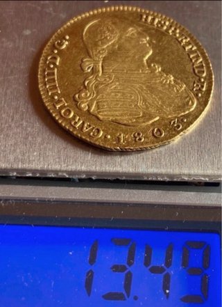 4 Escudos 1803 Carlos IV España Oro