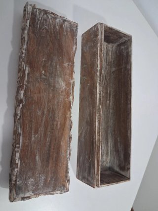 Caja de madera decorada