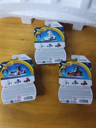 Set 3 die cast cars Sonic The Hedgehog
