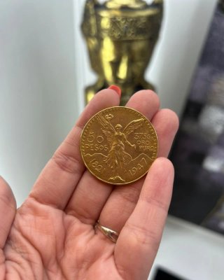 Moneda de Oro 50 Pesos 1947