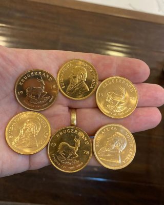 6 Monedas Krugerrand Oro 1978