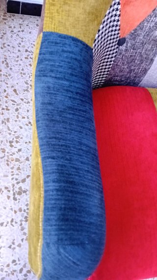 Butaca orejera patchwork