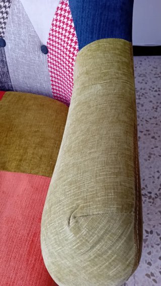 Butaca orejera patchwork