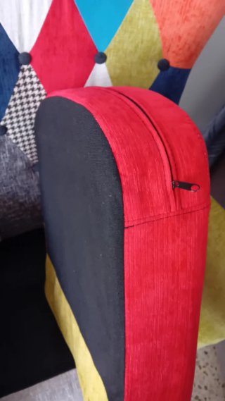 Butaca orejera patchwork