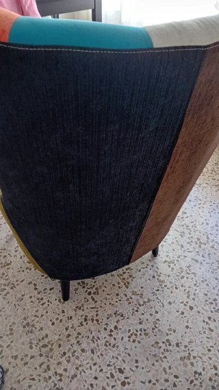 Butaca orejera patchwork