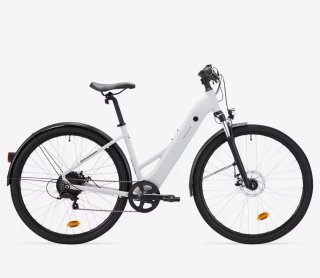 Bicicleta rockrider Eléctrica E-ACTV 100 Blanca