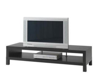 Mueble TV negro y REGALO MESA BAJA