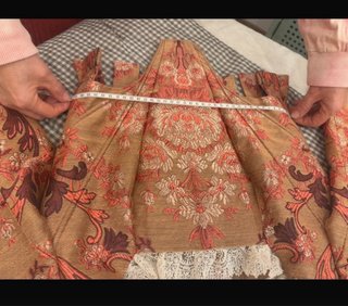 Traje de Fallera T 36, tela tapicería