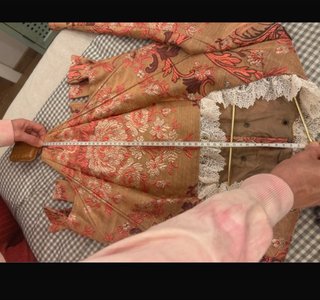 Traje de Fallera T 36, tela tapicería