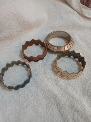 Lote de pulseras vintage multicolor