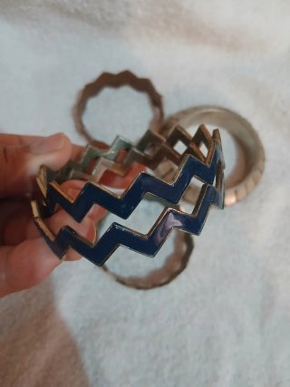 Lote de pulseras vintage multicolor