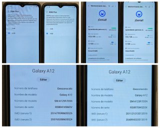 2x Samsung Galaxy A12 128GB 4+4GB Black