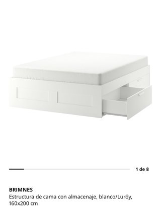 Canapé Brimnes IKEA 160x200 con almacenaje