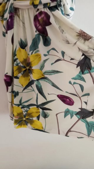 Vestido Seda Roberto Cavalli Multicolor