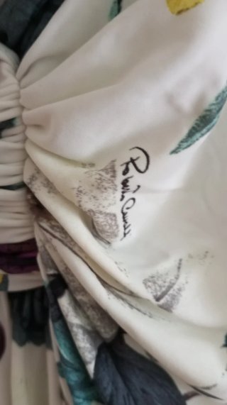 Vestido Seda Roberto Cavalli Multicolor