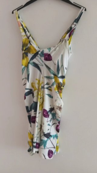 Vestido Seda Roberto Cavalli Multicolor