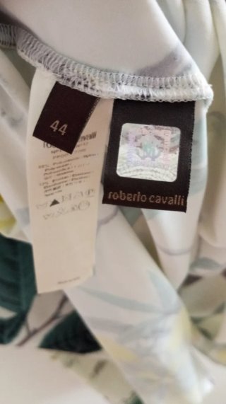 Vestido Seda Roberto Cavalli Multicolor