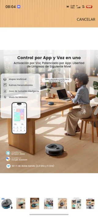 Lefant M330 Pro Robot Aspirador y Fregasuelos