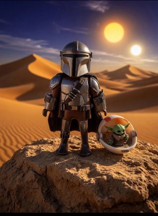Mandaloriano y Grogu Playmobil