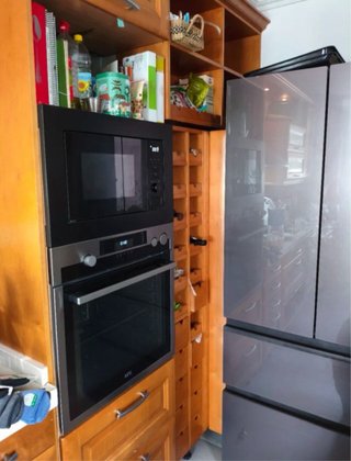 Cocina completa madera y vitrocerámica