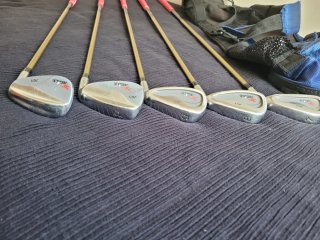 Set de palos de golf S, P, 7, 8, 9 y Bolsa1⁰