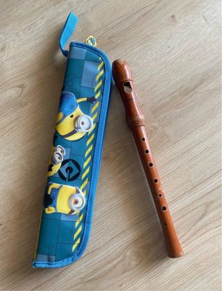 Flauta Hohner de madera + funda Minions
