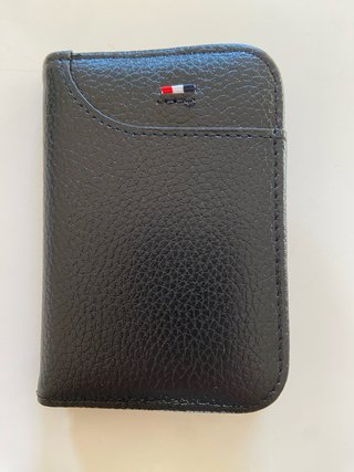Cartera Tarjetero Piel Sintética Negra