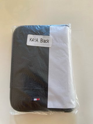 Cartera Tarjetero Piel Sintética Negra