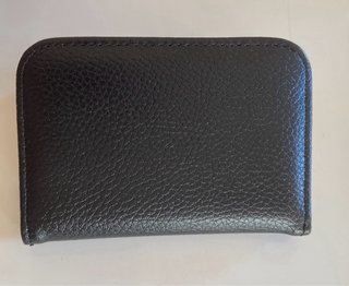Cartera Tarjetero Piel Sintética Negra