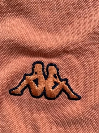 Kappa Men’s Polo Shirt Salmon Pink Size L 100%...
