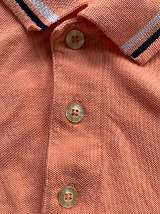 Kappa Men’s Polo Shirt Salmon Pink Size L 100%...