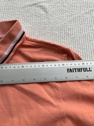 Kappa Men’s Polo Shirt Salmon Pink Size L 100%...