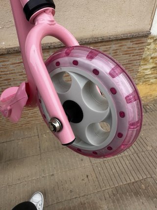 Patinete infantil rosa 3 ruedas