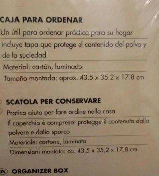 Cajas cartón mar