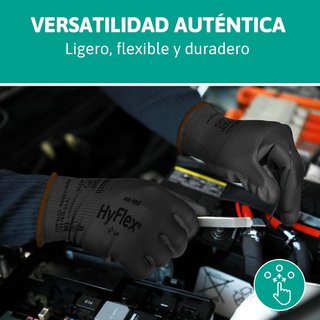 Ansell HyFlex 48-101 Guantes de Trabajo Finos Talla XS (12 Pares)