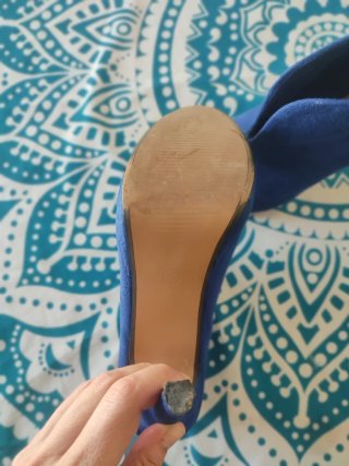 Botines tacón azul Lefties
