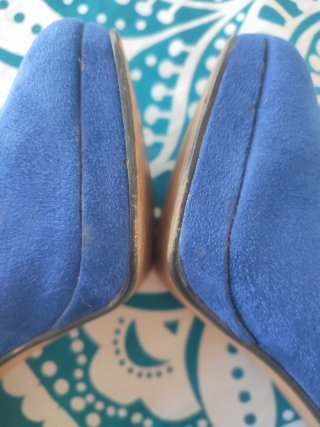 Botines tacón azul Lefties