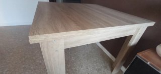 Mesa de comedor 90x90 extensible a 1'80