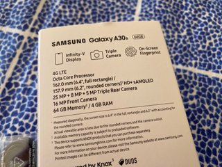 Samsung Galaxy A30s Negro