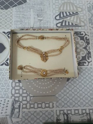 Conjunto Aderezo Peinetas Collar Pulsera infantil
