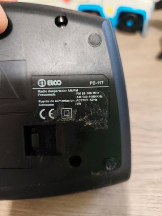Radio portátil Reloj Digital ELCO PD-117