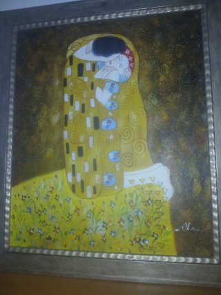 Cuadro El Beso estilo Klimt